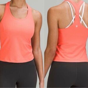 lululemon Power Pivot Tank | Coral Pink | Size 4